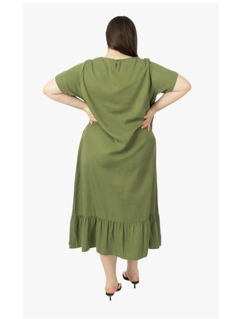 Olivia Ruffle-Hem Midi Dress [Smash + Tess] - Picture 2 of 5